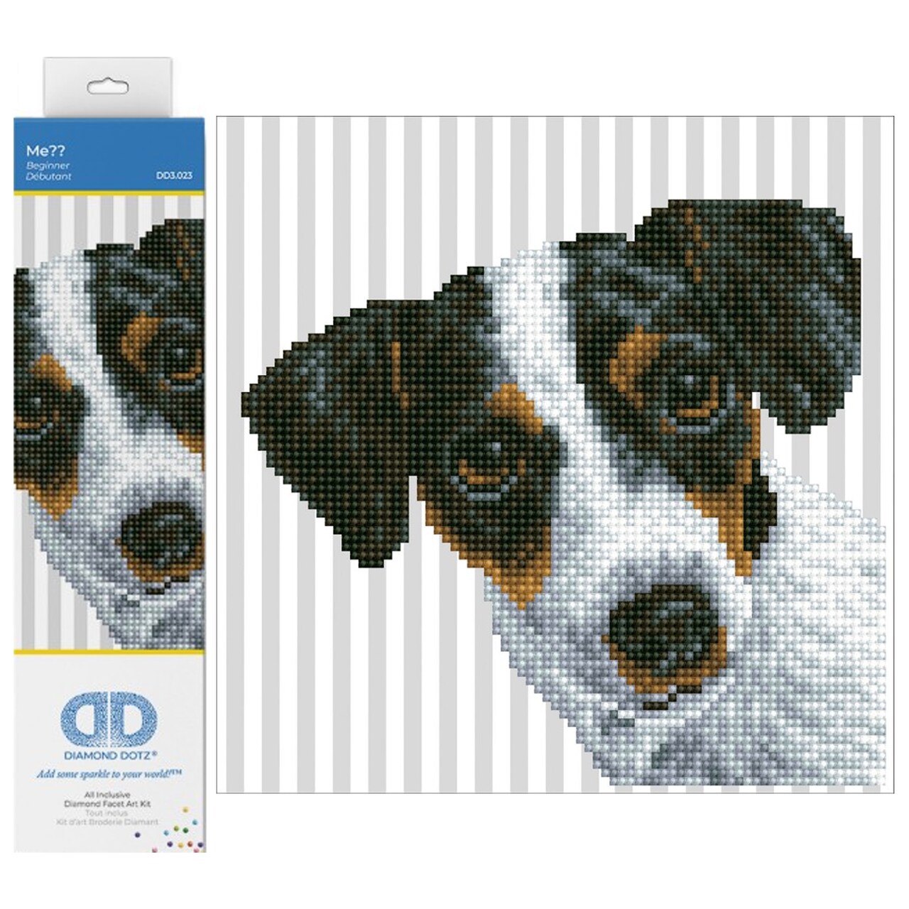 Diamond Dotz Me?? Dog Diamond Painting Kits for Adults - Diamond Art Kits a Relaxing Creative Craft Kit with Dotz Gems 9.5x9.5